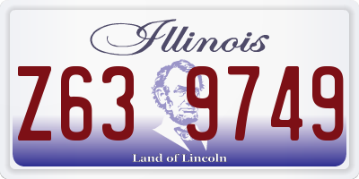 IL license plate Z639749