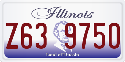 IL license plate Z639750