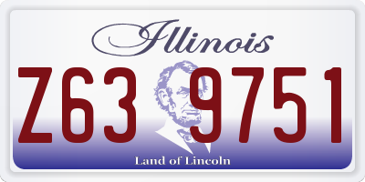 IL license plate Z639751