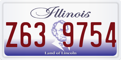 IL license plate Z639754