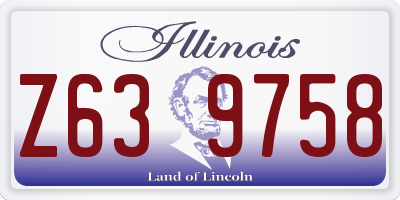 IL license plate Z639758