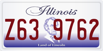 IL license plate Z639762