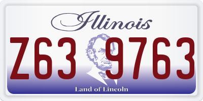 IL license plate Z639763