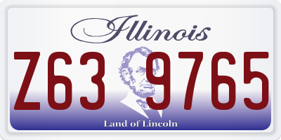 IL license plate Z639765