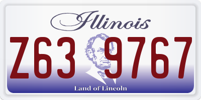 IL license plate Z639767