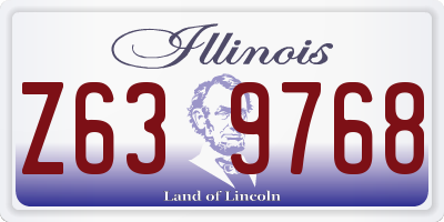 IL license plate Z639768
