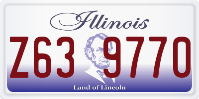 IL license plate Z639770