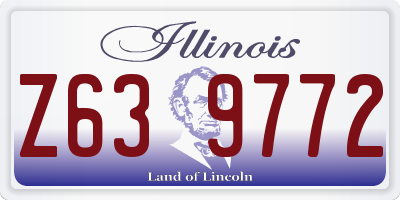 IL license plate Z639772