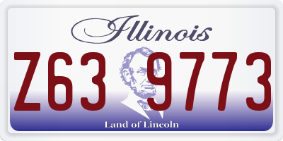 IL license plate Z639773
