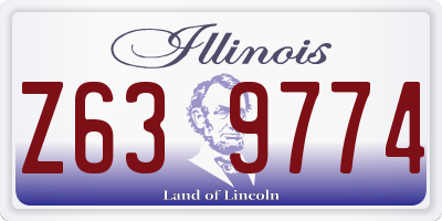 IL license plate Z639774