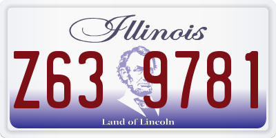 IL license plate Z639781