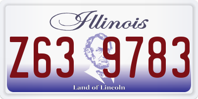IL license plate Z639783