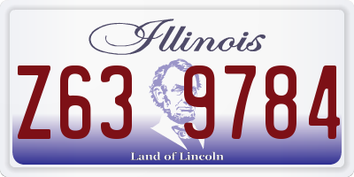 IL license plate Z639784