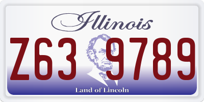 IL license plate Z639789