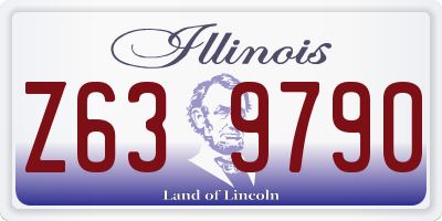 IL license plate Z639790