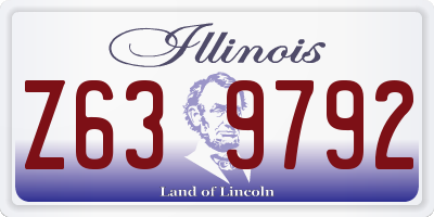 IL license plate Z639792