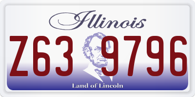 IL license plate Z639796