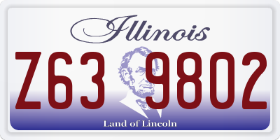 IL license plate Z639802