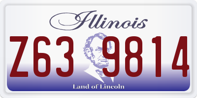 IL license plate Z639814
