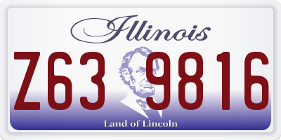 IL license plate Z639816