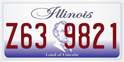 IL license plate Z639821