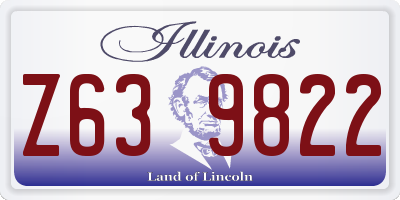 IL license plate Z639822