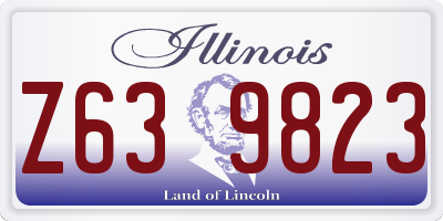 IL license plate Z639823