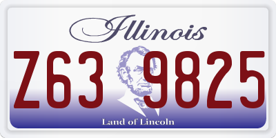 IL license plate Z639825