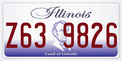 IL license plate Z639826