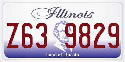 IL license plate Z639829