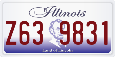 IL license plate Z639831