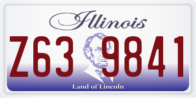 IL license plate Z639841