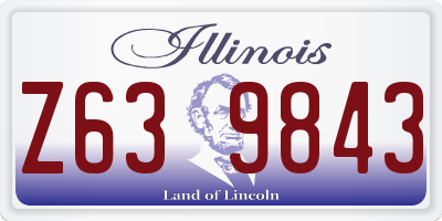IL license plate Z639843