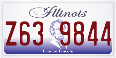 IL license plate Z639844