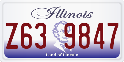 IL license plate Z639847