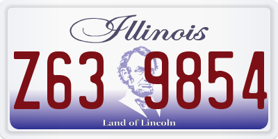 IL license plate Z639854