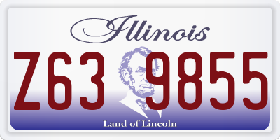 IL license plate Z639855