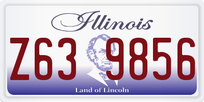 IL license plate Z639856