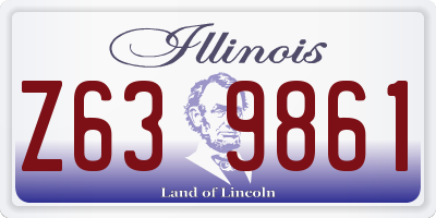 IL license plate Z639861