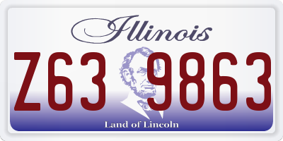 IL license plate Z639863