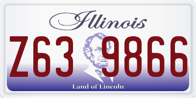 IL license plate Z639866