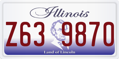 IL license plate Z639870