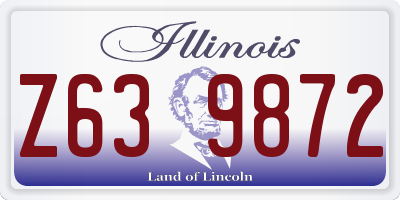 IL license plate Z639872