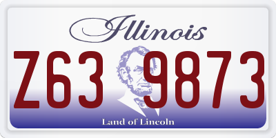 IL license plate Z639873