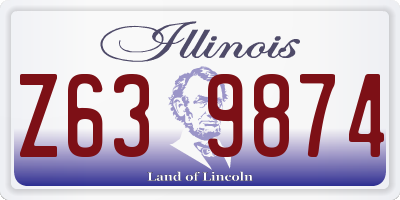 IL license plate Z639874
