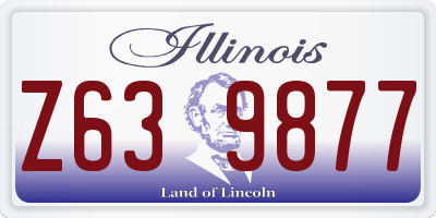 IL license plate Z639877