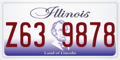IL license plate Z639878