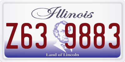 IL license plate Z639883