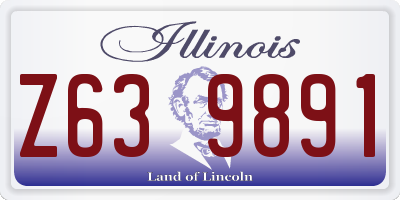 IL license plate Z639891