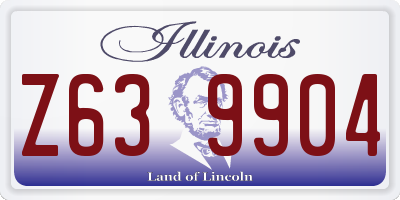 IL license plate Z639904